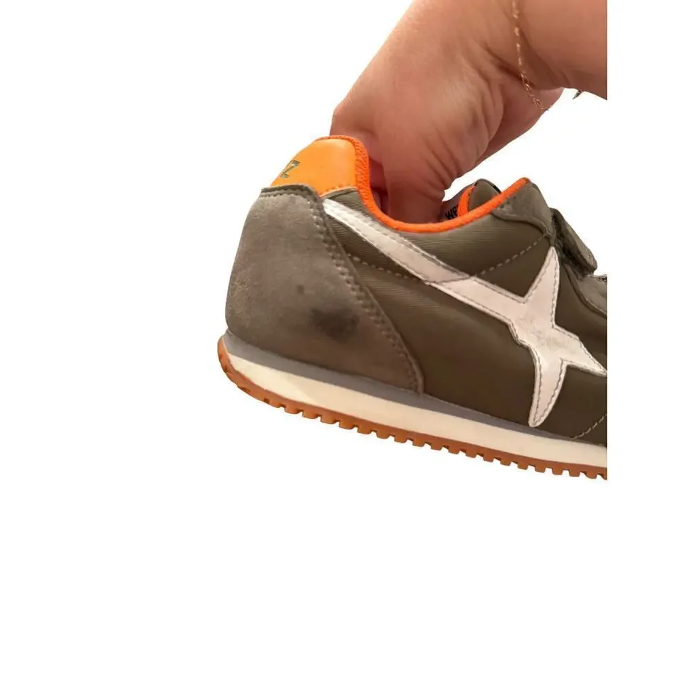 W6YZ Kids Khaki SAMOA VL Sneakers Shoes Size 1.5